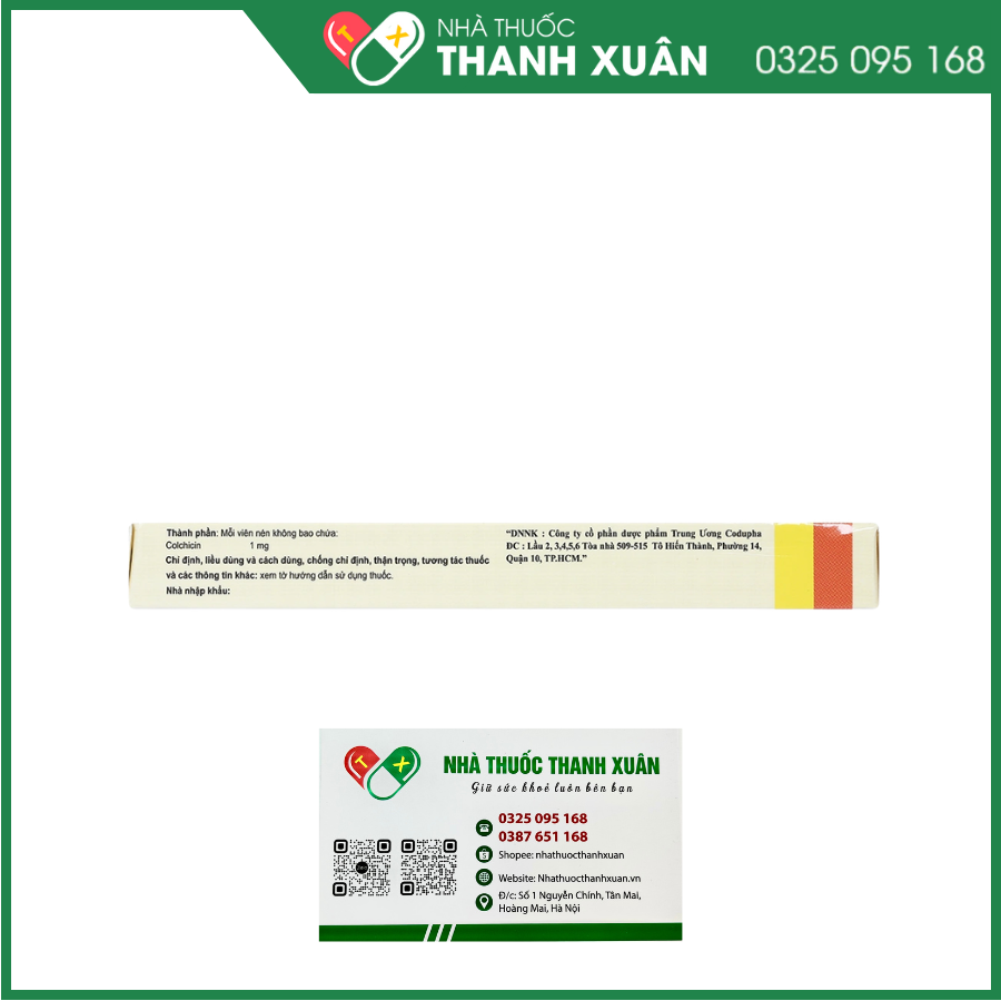 Cocilone 1mg điều trị và dự phòng cơn gout cấp